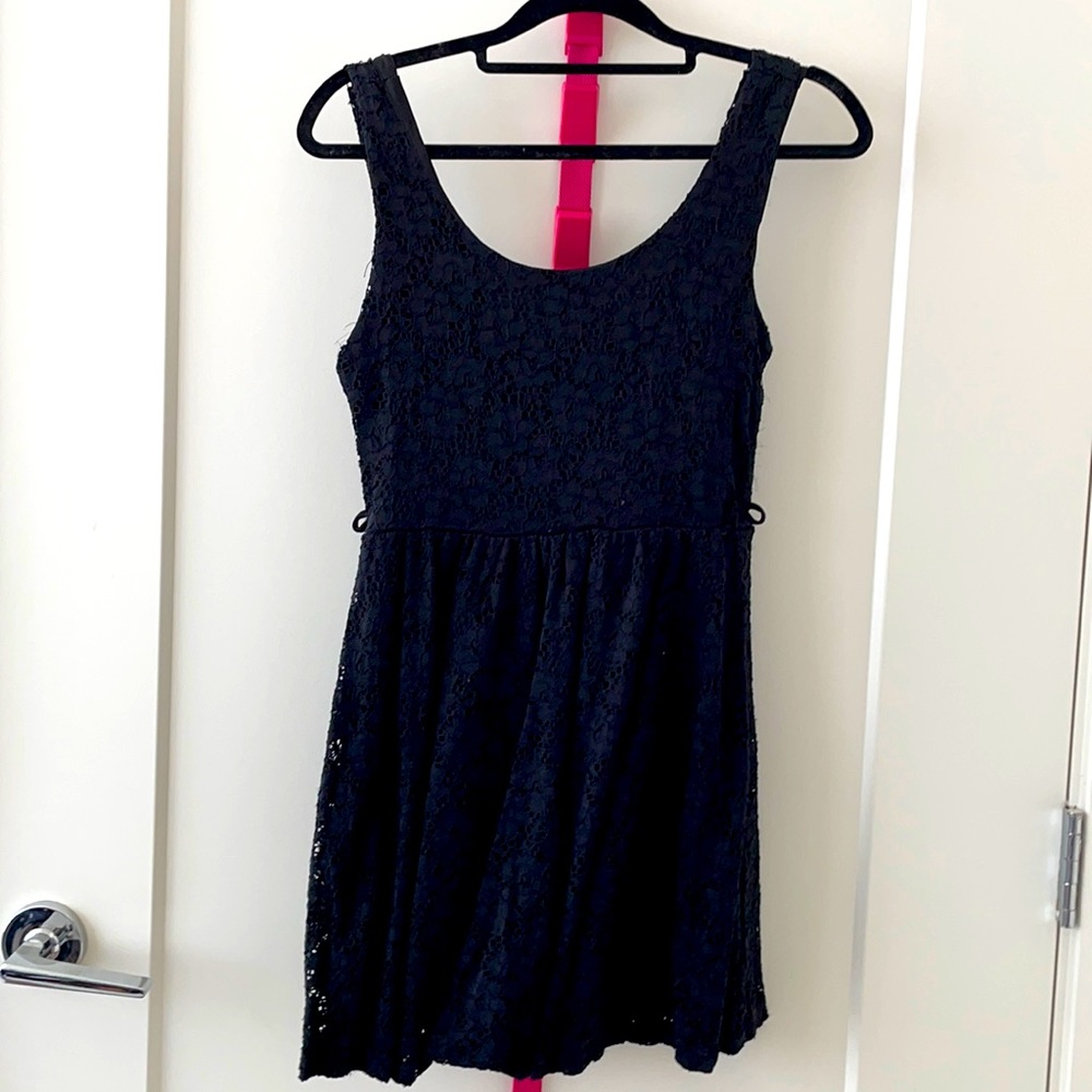 Black mini dress